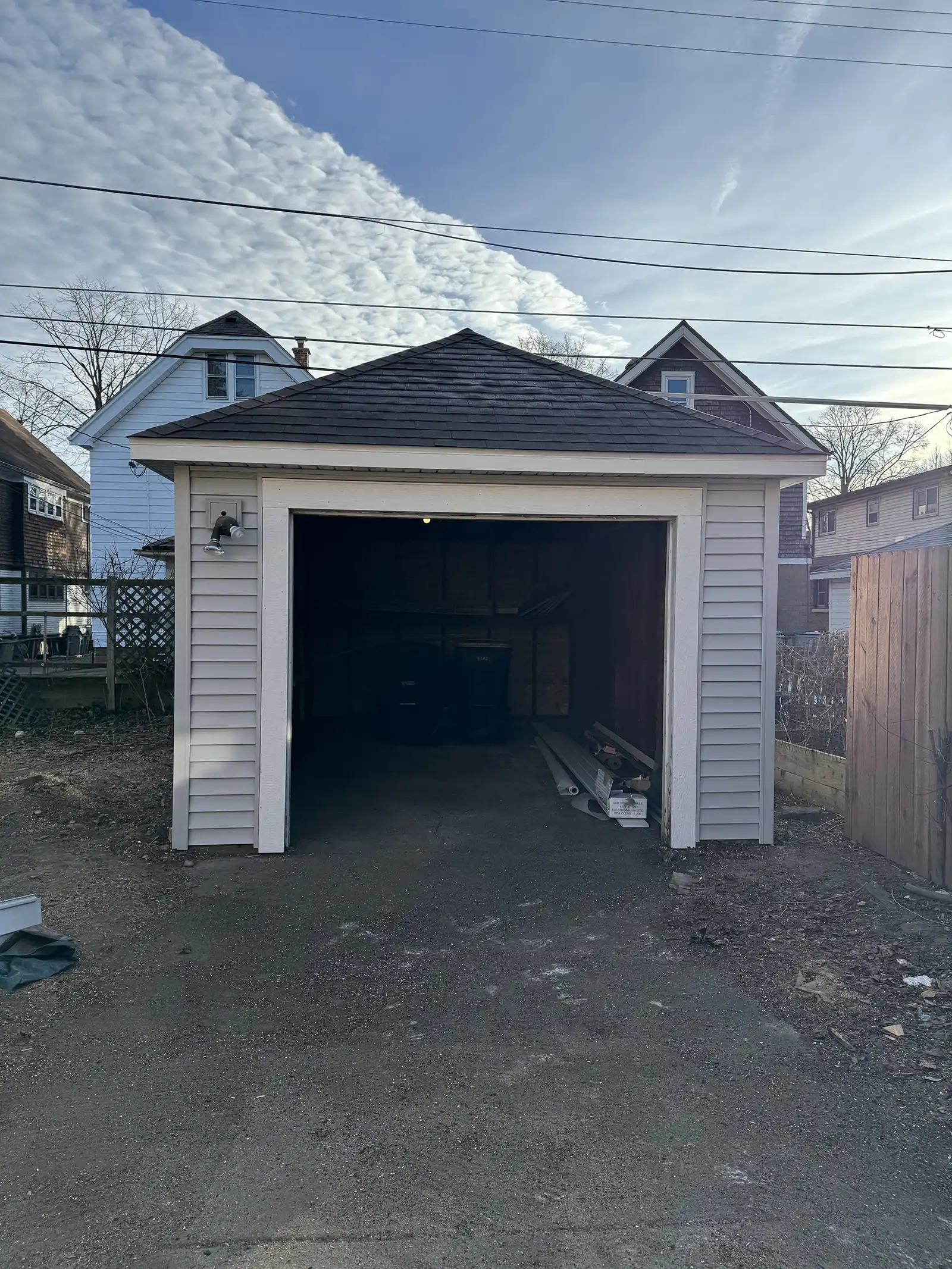 Siding shed installation