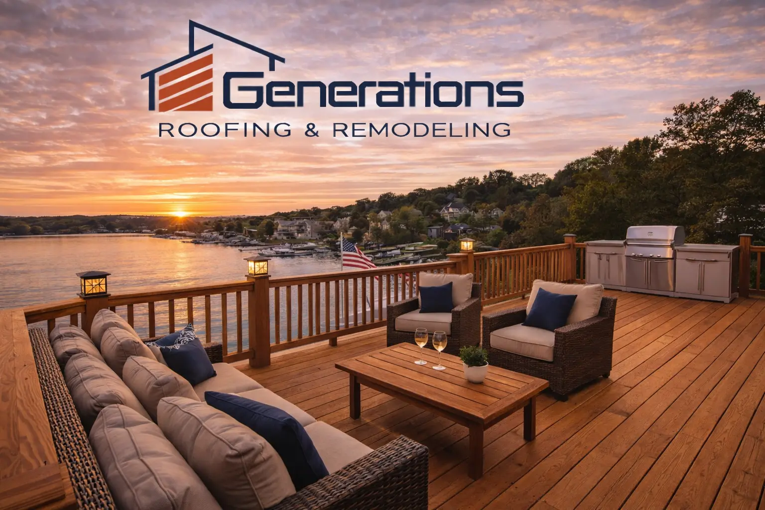 Cedar deck construction Milwaukee Wisconsin natural wood