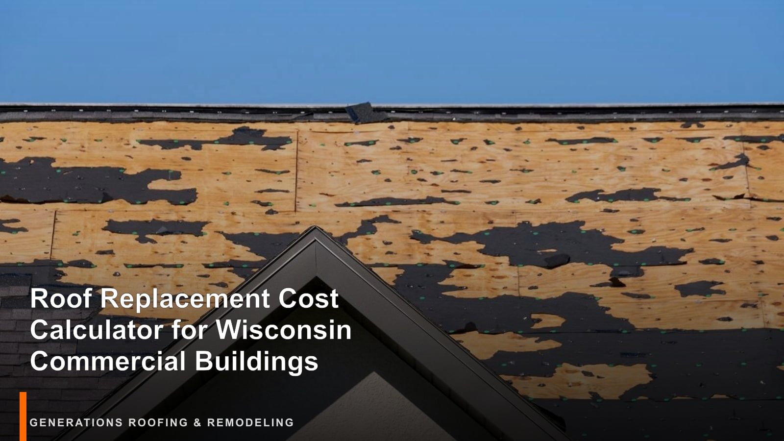 Roof Replacement Cost Calculator for Wisconsin Commercial Buildings