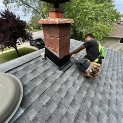 Asphalt roofing shingle install in wisconsin